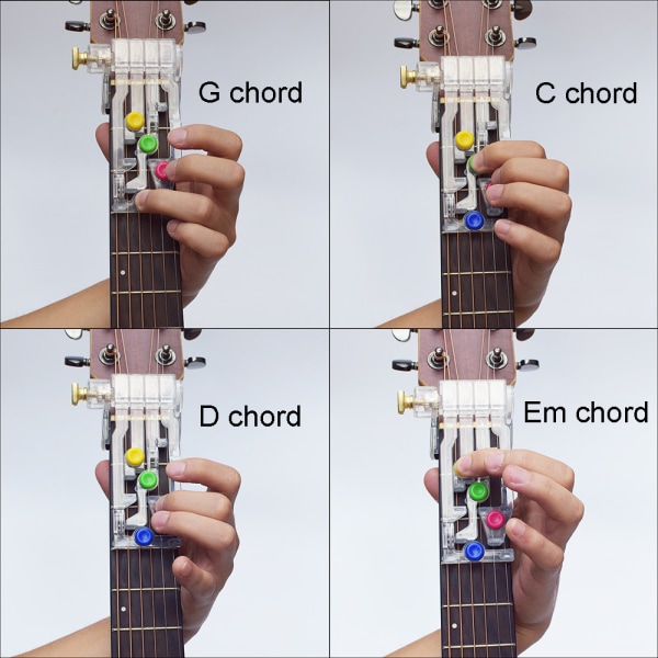 Gitarr för nybörjare, enkelfingerspel för att lära sig ackord, gitarr