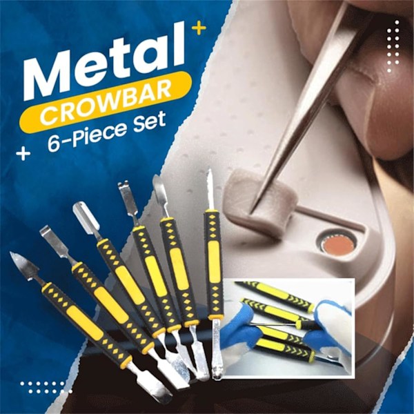 Metall Kofot 6-Delars Set, Elektronisk Reparationsverktygssats för Telefon, Bärbara Datorer, Surfplatta, Klocka, Digitala Hushållsapparater