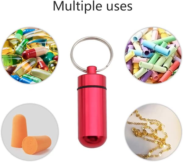 7 st Mini Pilleraskar, Vattentäta, Bärbara, Aluminiumlegering