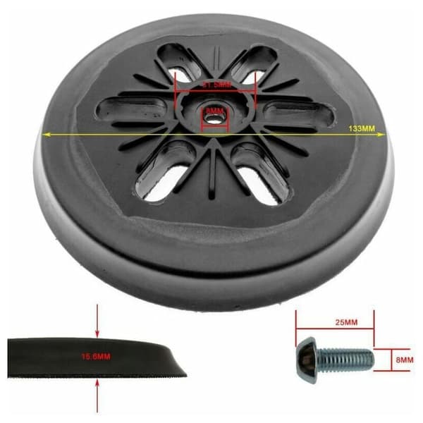 Slipeskive for Bosch eksentersliper GEX 150 AC, PEX 15 AE, GEX