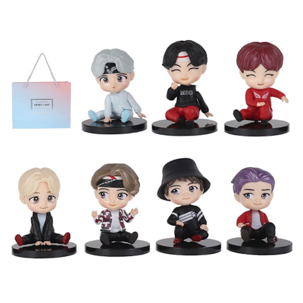 BTS Idol Doll 7-Pack för samlarleksaker