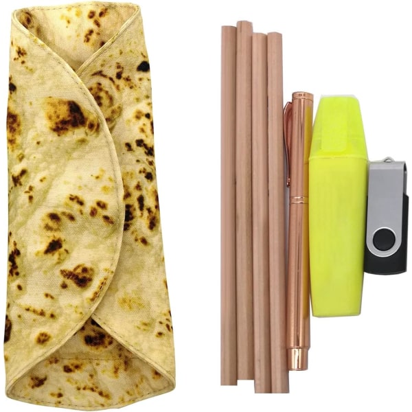 Pencil Case Funny Burrito Roll Case Imitation Pancake Pizza