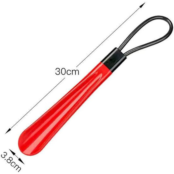 1 muovinen kenkälusikka. Pitkäkahvaiset kenkälusikat 28,5 cm, sopivat