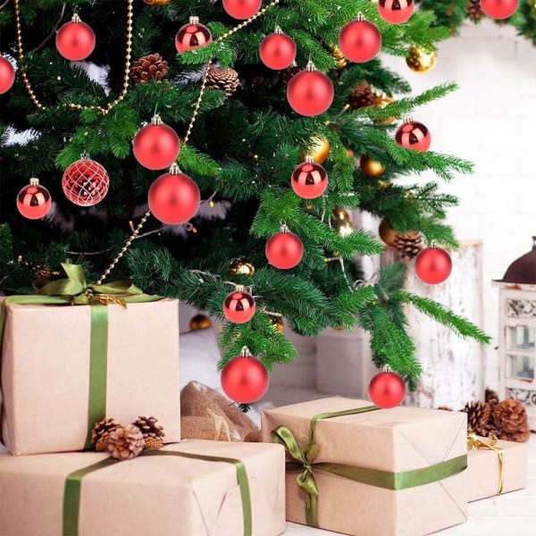 30 Plastjulekuler, Julekuler, Juletre