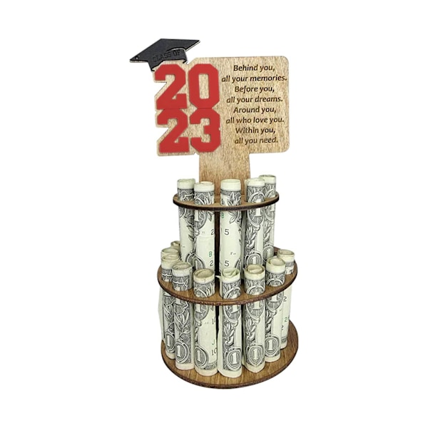 1 stk Træ Graduation Tegnebog Gave til hendes Graduation