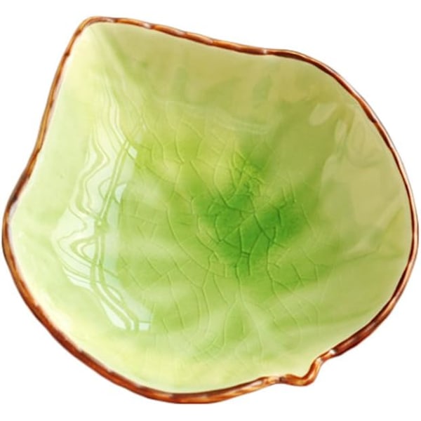 Smukke druebladeformede keramik krydderiskåle/ ketchup-sauce