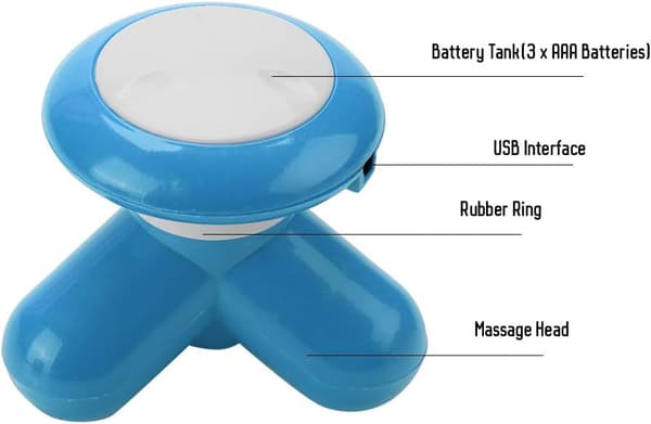1 bærbar mini massager krop massager hovedbehandling vibration