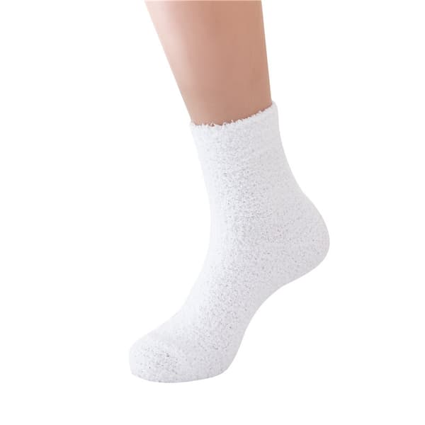 5 Par Dame Bløde Vintervarme Solide Farver Plush Sokker