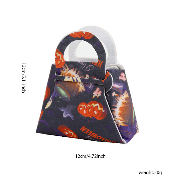 Halloween-godteriposer, filtgaveposer, kreativ flaggermus-gresskar-tote