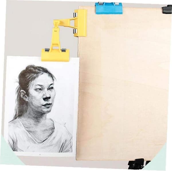 1 stk. kunstklipp kunstnerholder med roterbart dobbelt hode kunst