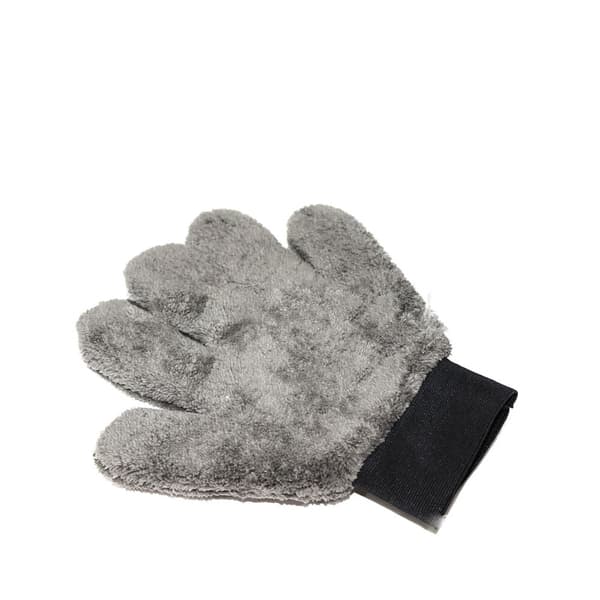 Grå tykke korallfløyels-bilvaskhansker, mikrofiber bil