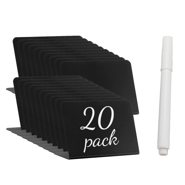 Mini Liten svart tavla L-formad meddelande Skrivbar 20 Mini