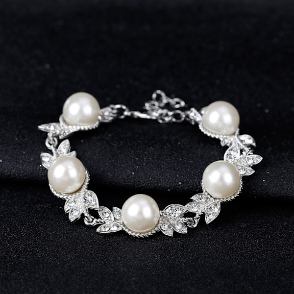 Minimalistisk og Elegant Stil Sæt Mode Rhinestone Pearl