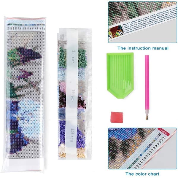 DIY 5D Diamantmaleri Krysssting Broderi Diamantmaleri