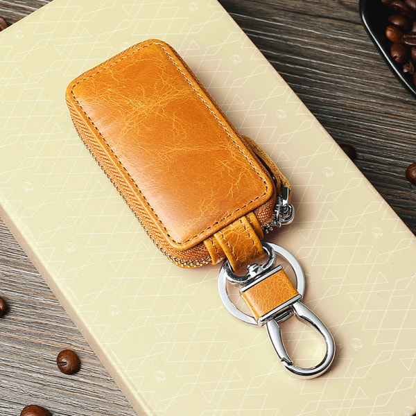 Car key case, mini leather key case, key chain bag, mini coin