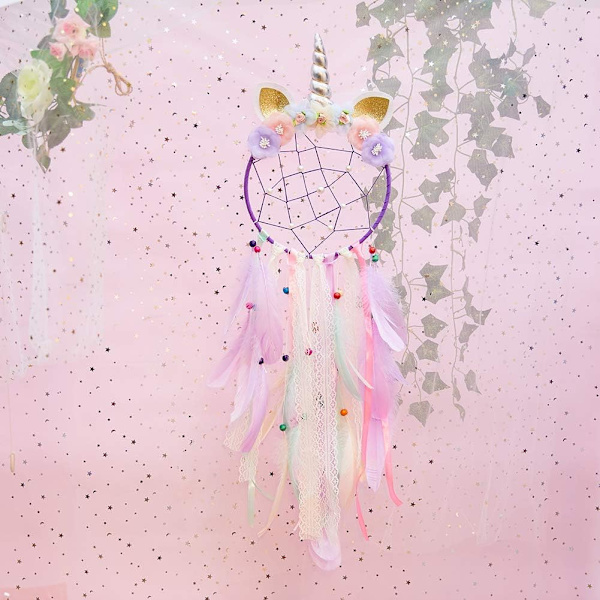 Drömfångare för barn Unicorn Drömfångare Jätte Stor Handgjord
