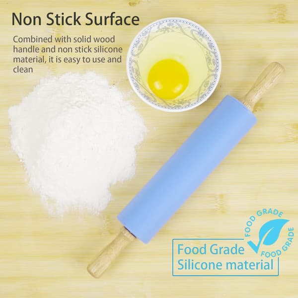 Silikonkjevle for baking Non-stick kjevle deigrulle