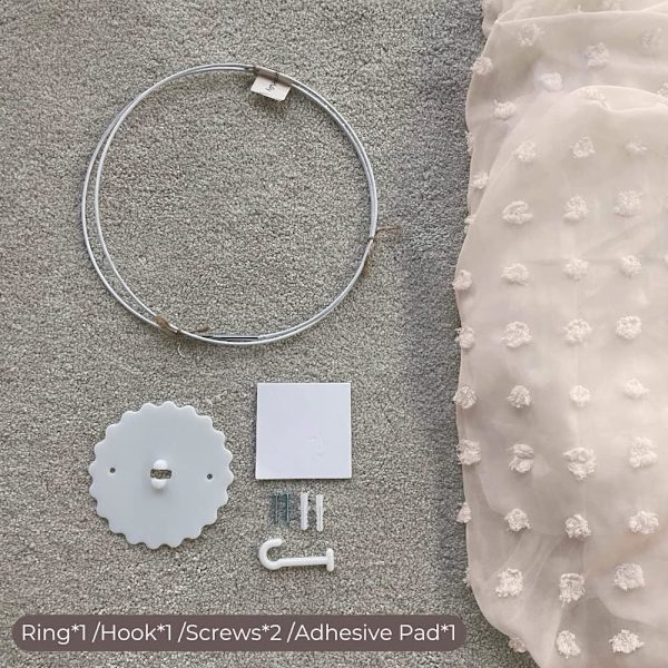 Elegant Sengestopp for Baby- og Juniorseng - Blonder og Tyll Myggnett