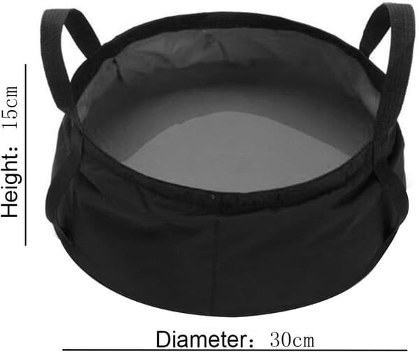 Bærbar sammenleggbar vask, vanntett, utendørs