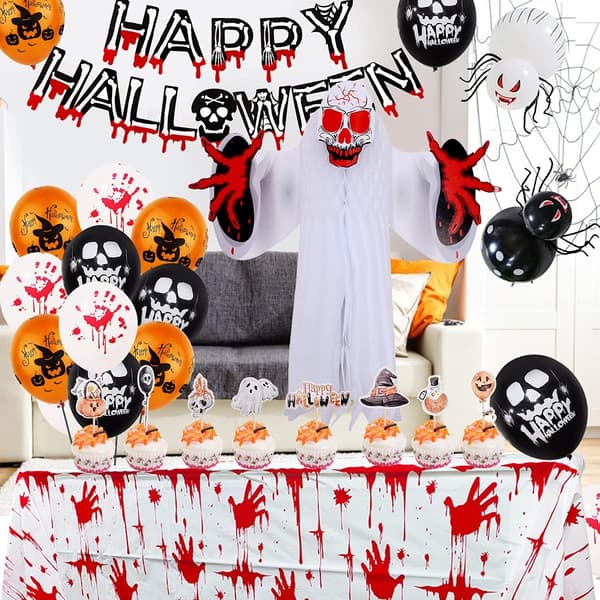Halloweenfestpynt, Halloween Dekorasjonssett Banner