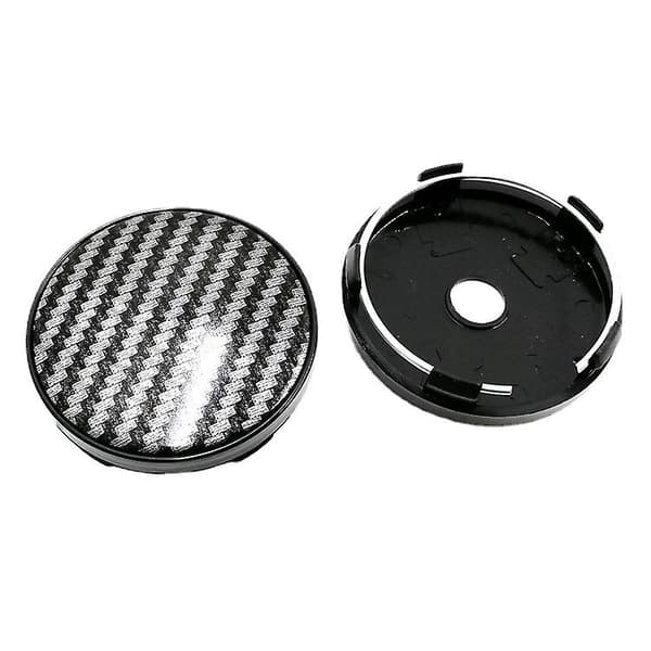 4 stk. Sorte 60mm Dia 5 klips dekk senterhjuldeksler navkapseldeksel for bil
