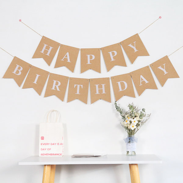 DIY Personlig Banner-Set, Anpassningsbar Banner-Set i Jute för
