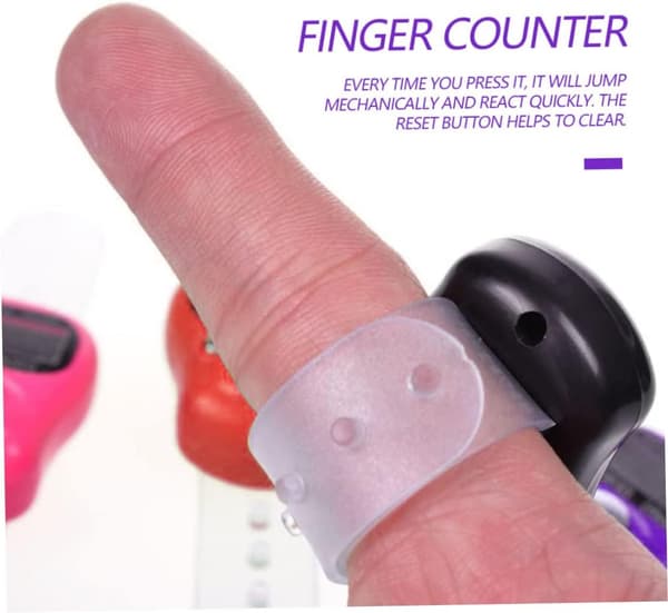 5 stk Mini LCD Digital Fingerteller Elektronisk Hånd