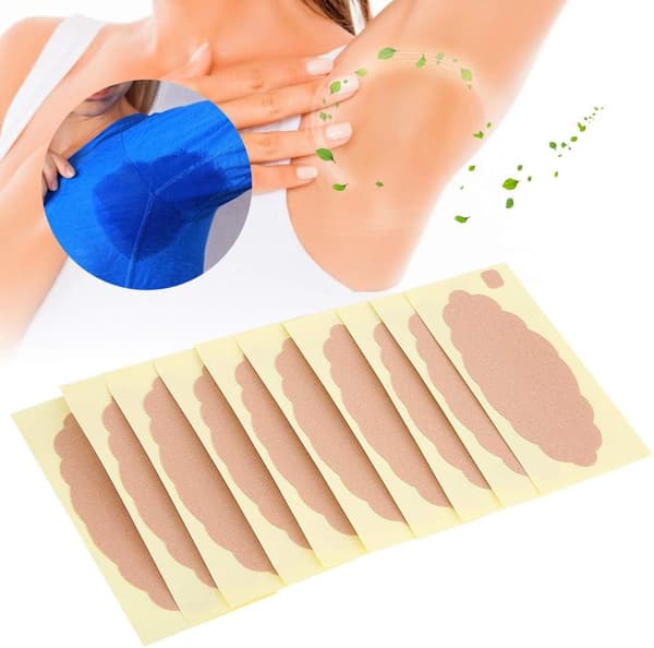 10 Stykker Absorberende Underarm Svetteputer Antiperspirantputer
