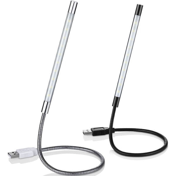 2 delar USB LED-läslampor Stick Flexibel USB boklampa