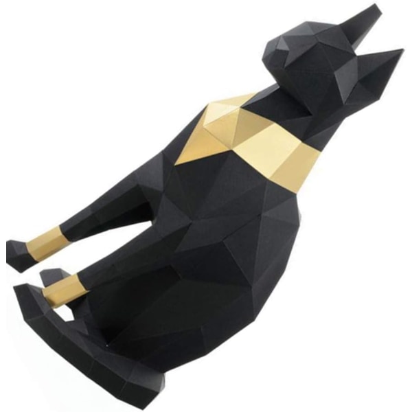 1 st 3D stereoskopisk egyptisk kattpappersmodell för gör-det-själv