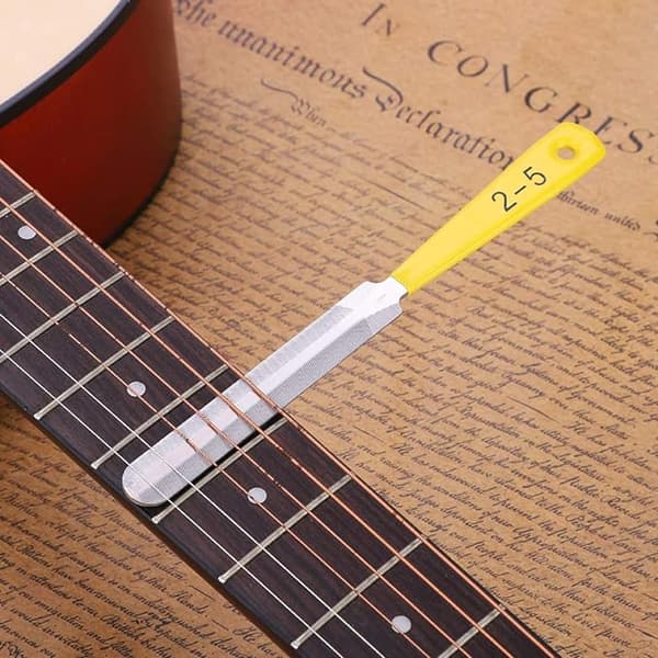 Gitarr mutterfil 3 st Gitarr sadelfil Brofil mutteravdragare