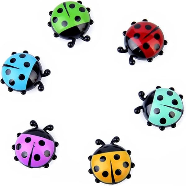 Ladybug kylskåpsdekaler, 6 st söta kylskåpsdekaler