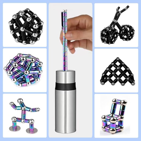 Magnetisk Penna - Magnetisk Bollleksak för Avkoppling och Skrivning
