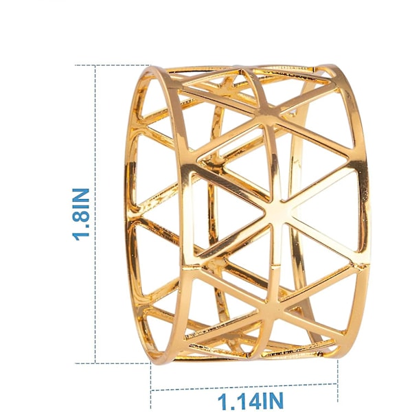 Servettringar, 12 st guld servettringar, servettringhållare för middagar