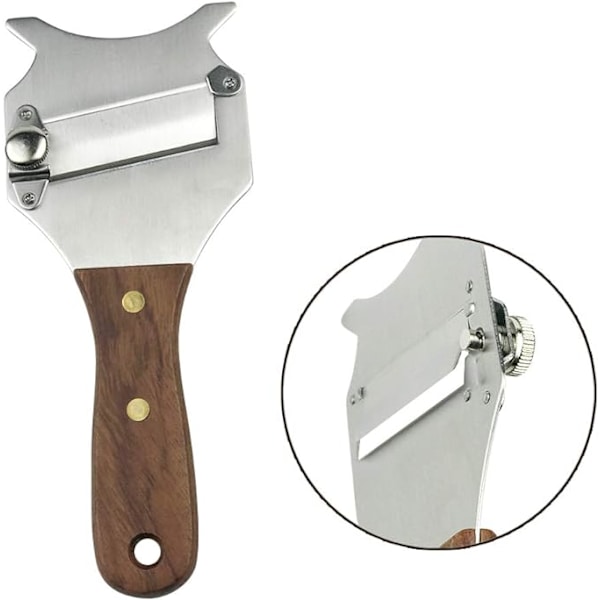 Trøffelslicer, 2 Dele, Justerbar Slicer med Bølgede og