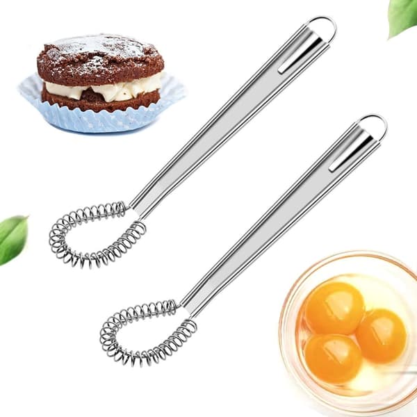 Spiral Køkkenpisker Magic Spoon Rustfrit Stål Wick Frihånd