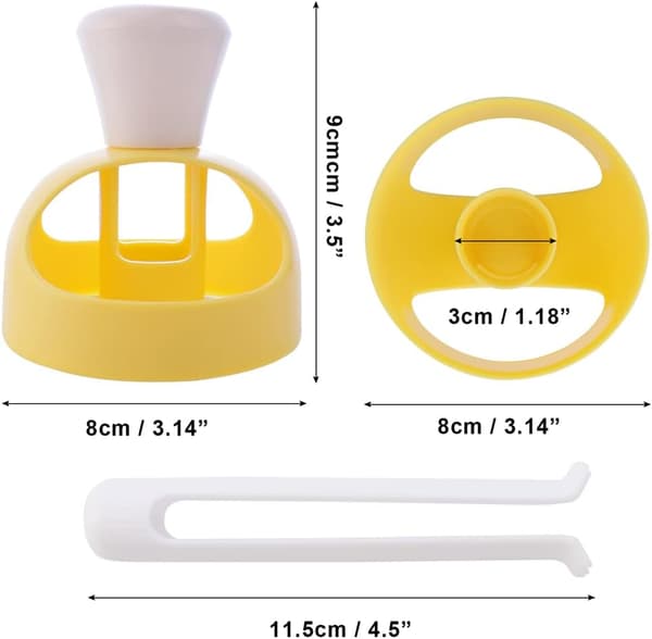 2-pack Plastdonutsvarv med DoppningsTångar Doughnut Form DIY Doughnut Bakverktyg
