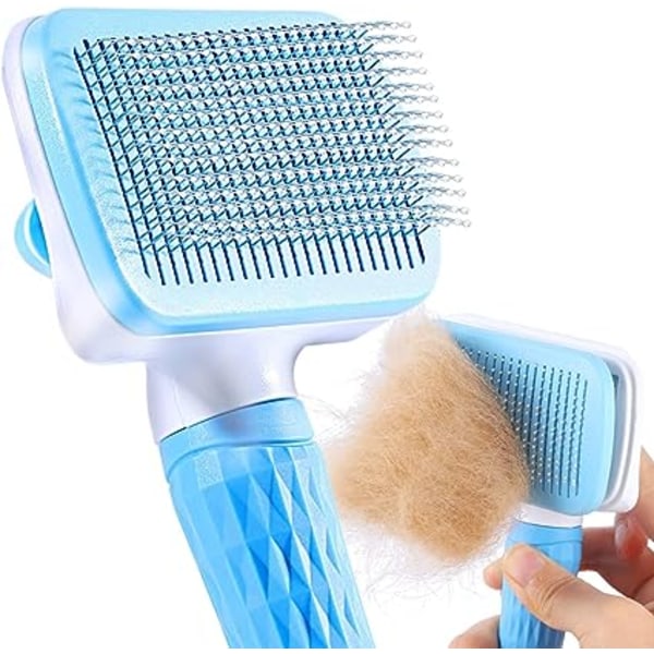 Dog Cat Brush, itsepuhdistuva hiusharja koirille ja kissoille,