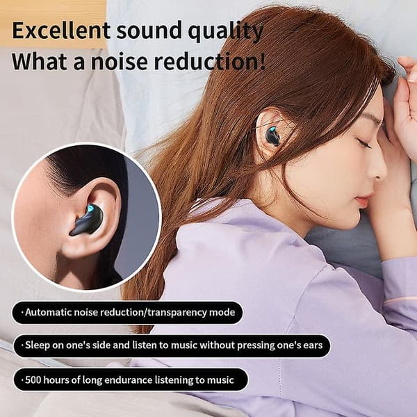 In-ear sovehodetelefoner mini ørepropper bluetooth headset 5.3 høy lydkvalitet tws bluetooth headset