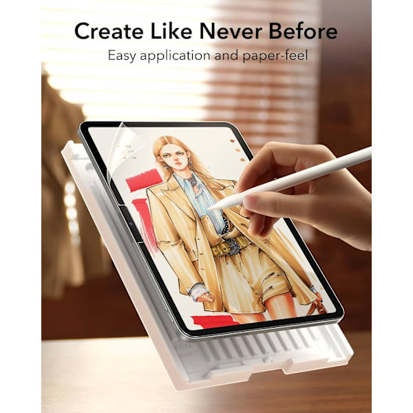 2 kpl Paper-Feel näytönsuojaa iPad Pro 11 tuuman M4 2024:lle, kirjoita ja piirrä kuin paperille, naarmuuntumissuoja