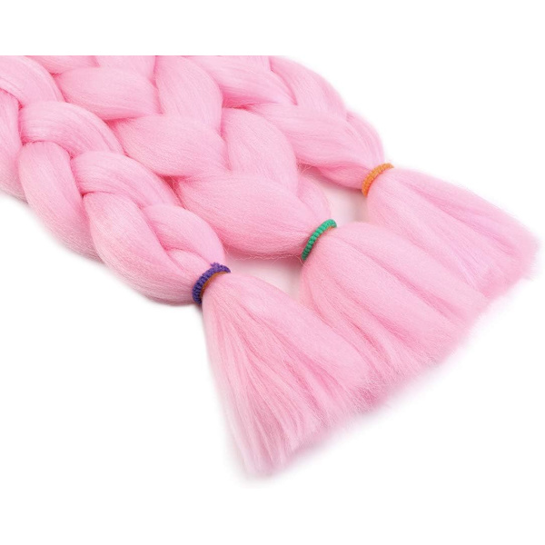 3 stk (Pink) Fletning Hårforlængelser 60cm Hårforlængelse Fletning Fletning Hår Syntetisk Fletning Fletninger Meches