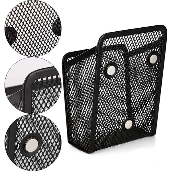 2 stycken fyrkantiga magnetiska nätpennhållare, magnetisk förvaring