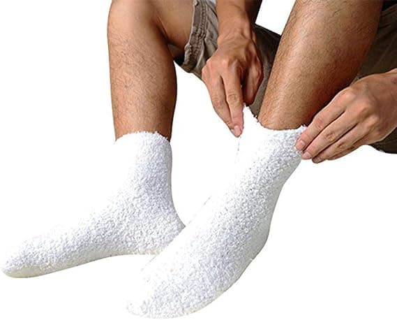 5 Par Dame Bløde Vintervarme Solide Farver Plush Sokker