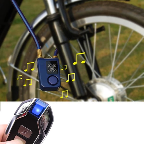 Mengshen Bike Lock with Remote Control(Blue), Anti-Theft Vibratio