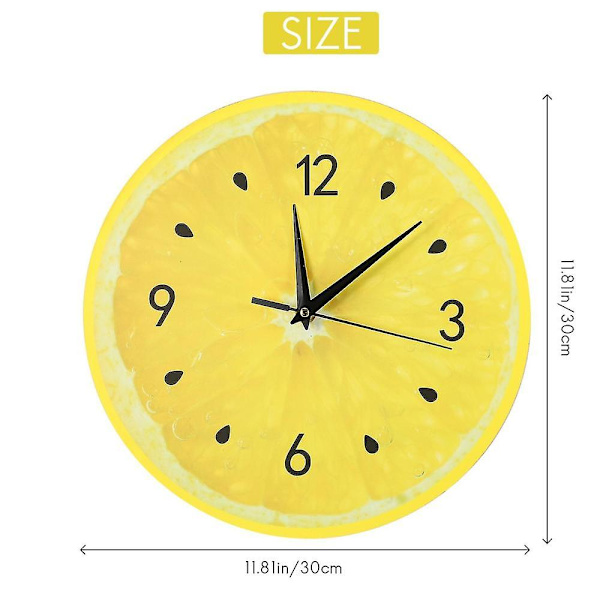 Citronfrukt Väggklocka Lime Modern Kök Klockor Heminredning Livi