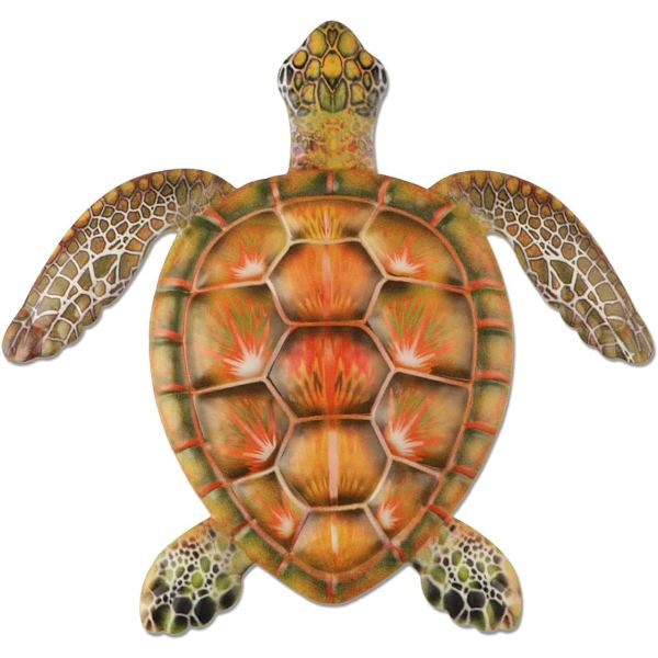 Metal Skildpadde Væghængning Skildpadde Vægkunst til Hjem Soveværelse Stue