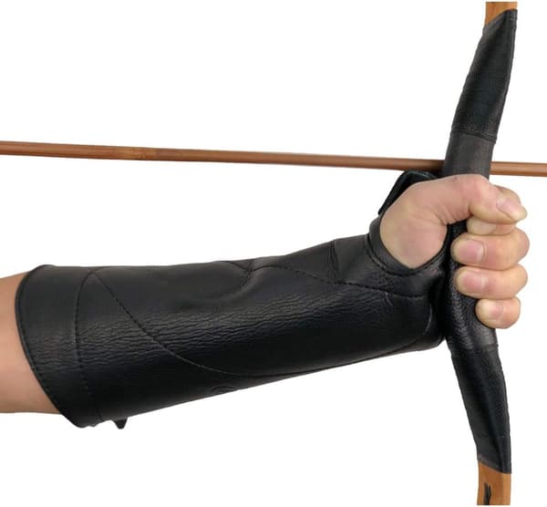 1 stk Justerbar Pilbue Armbeskyttelse Antikk Kulehud Håndledd