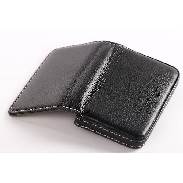 1 x Läder Business Card Holder för Män eller Kvinnor, Business Card