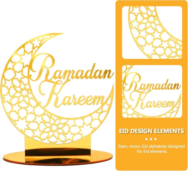 1 stk Akryl Eid Mubarak Dekoration, Eid Mubarak Ramadan