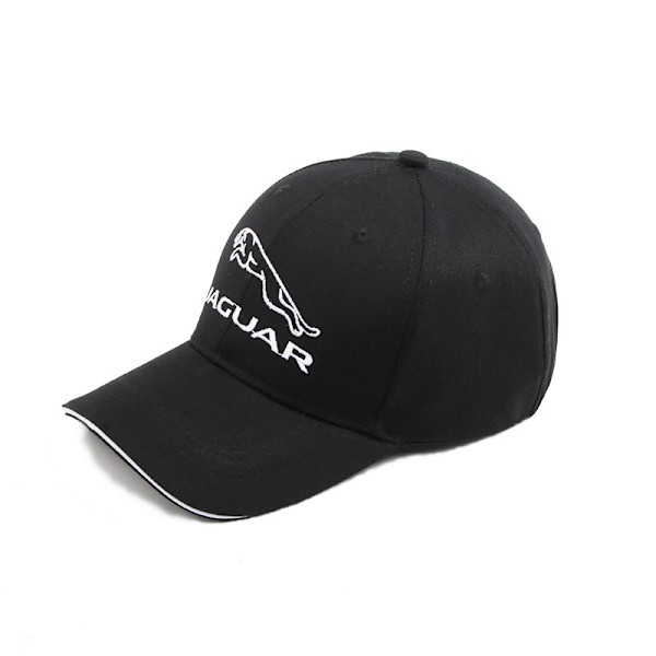 1 st svart böjd brätte broderad JACUAR logotyp keps bilshow
